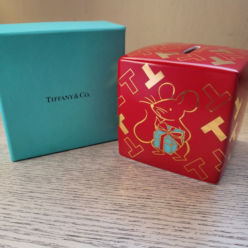 Authentic Tiffany & Co Year of the Rat Lunar piggy bank